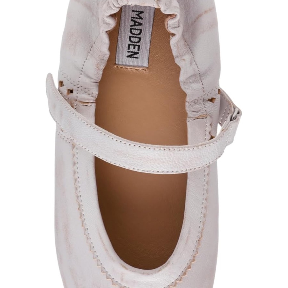 STEVE MADDEN Off White Ballet Sneakers 7.5 - Picture 5 of 7